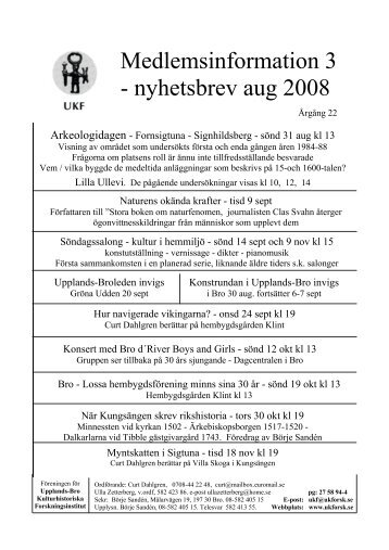 2008:3 - Upplands-Bro Kulturhistoriska Forskningsinstitut