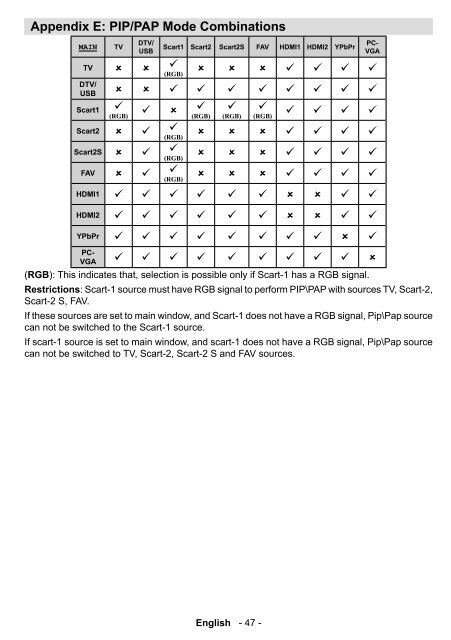 Hitachi L26HP03E (TV manual)