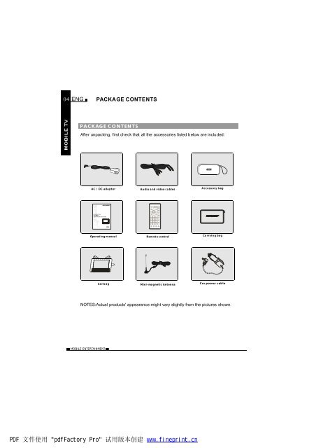 Nextbase TV850F (TV manual)