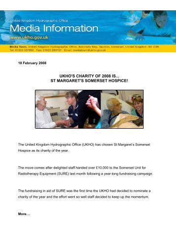 UKHO names charity of the year.pdf - United Kingdom Hydrographic ...