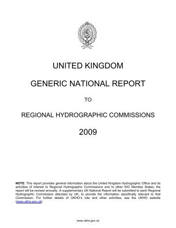 UK National Report - 2009.pdf - United Kingdom Hydrographic Office