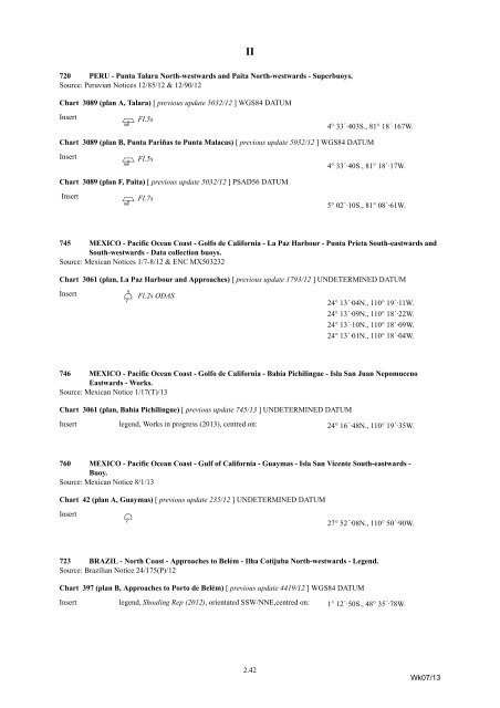 Admiralty Notices to Mariners - United Kingdom Hydrographic Office