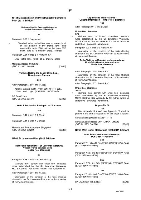 Admiralty Notices to Mariners - United Kingdom Hydrographic Office