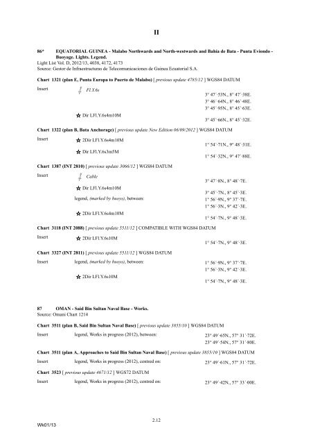 Admiralty Notices to Mariners - United Kingdom Hydrographic Office