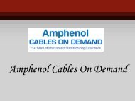 Amphenol Cables On Demand