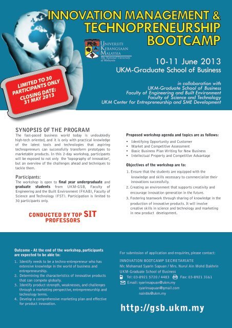 New Students Registration – UKM Graduate School of Business