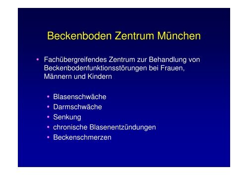 Operative Behandlung der Inkontinenz - Urologische Klinik Dr ...