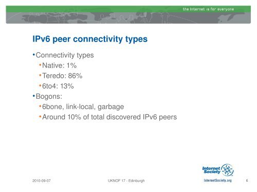 Measuring IPv6 deployment with BitTorrent