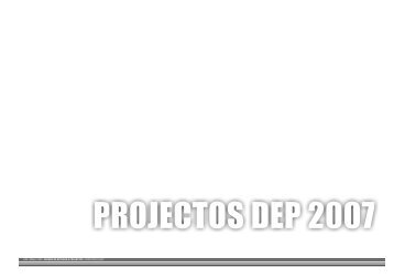 Projectos 2007