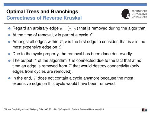 Chapter 3: Optimal Trees and Branchings - UKP