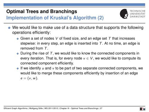 Chapter 3: Optimal Trees and Branchings - UKP