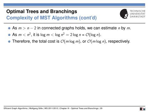 Chapter 3: Optimal Trees and Branchings - UKP