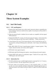 Chapter 14 Three System Examples 14.1 Intel X86 Family
