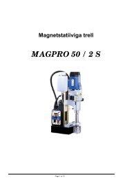 Magnetstatiiviga trell MAGPRO 50 / 2 S - Mecro