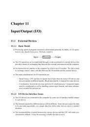 Chapter 11 Input/Output (I/O) 11.1 External Devices