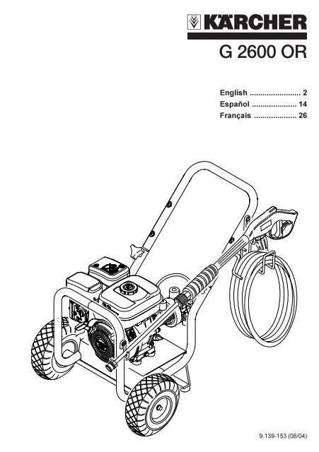 G 2600 OR - Karcher