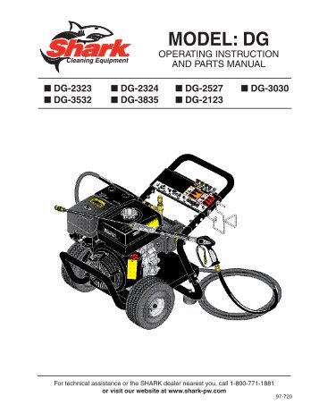 Model: dG - Shark Pressure Washers