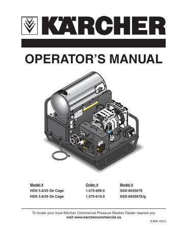 OPERATOR'S MANUAL - Shark Pressure Washers