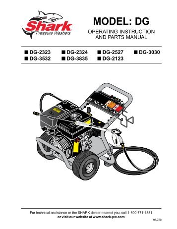 MODEL: DG - Shark Pressure Washers