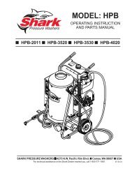 HPB-TVT manual - Shark Pressure Washers