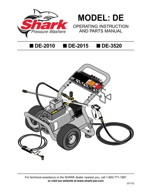 MODEL: DE - Shark Pressure Washers