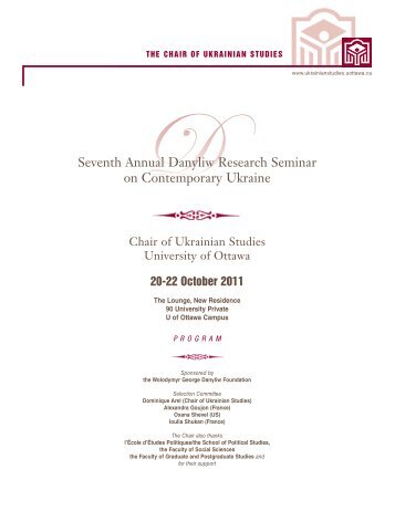 here - Chair of Ukrainian Studies