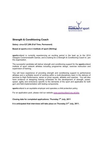 Strength & Conditioning Coach - UKSCA