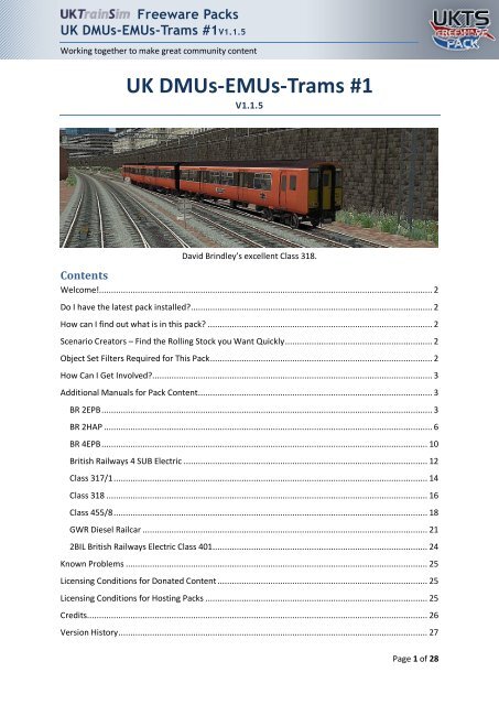 UK DMUs-EMUs-Trams #1 - UKTrainSim