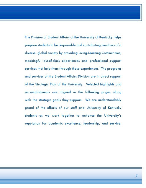 Annual Report - University of Kentucky