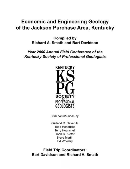 Economic and Engineering Geology of the Jackson Purchase Area ...