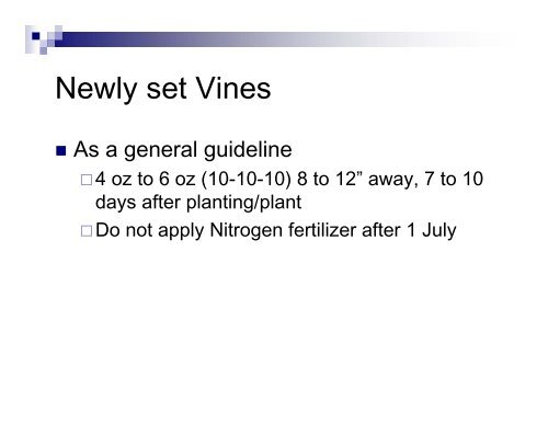 Site Preparation and Mineral Nutrition in Vineyards - University of ...