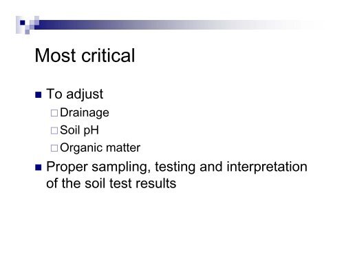 Site Preparation and Mineral Nutrition in Vineyards - University of ...