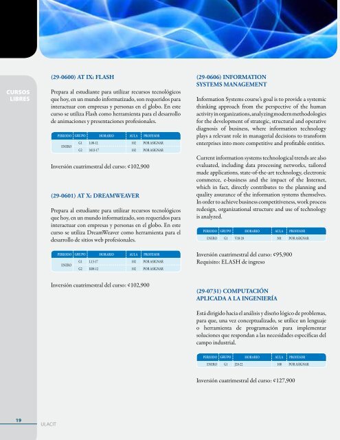 Catalogo cursos libres cuatrimestrales.pdf - Ulacit