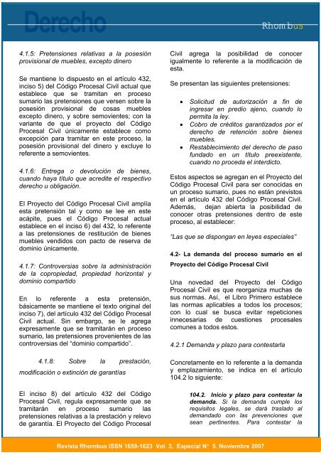 AnÃ¡lisis comparativo del proceso sumario en el CÃ³digo ... - Ulacit