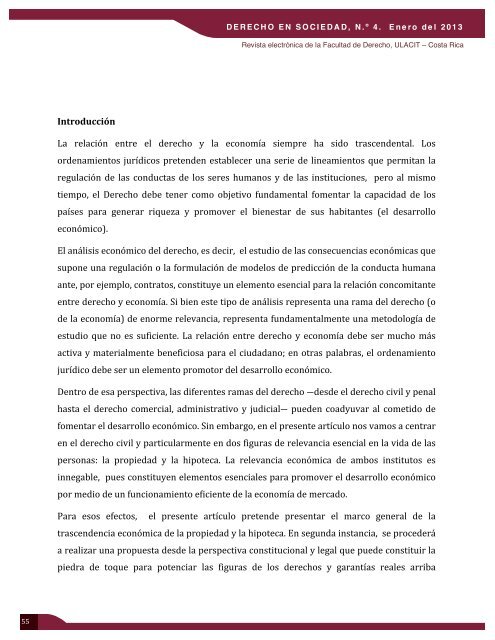 IV EdiciÃ³n Revista Derecho en Sociedad - Ulacit