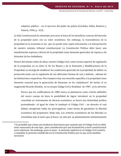 IV EdiciÃ³n Revista Derecho en Sociedad - Ulacit