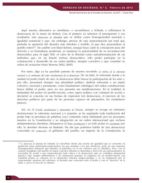 Revista Derecho en Sociedad, n.Â° 2 - Febrero 2012 - Ulacit