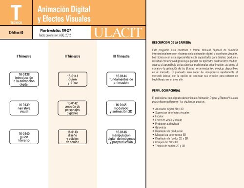 Plan de estudios - Ulacit