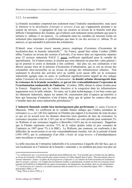 Structure Ã©conomique et croissance locale - de l'UniversitÃ© libre de ...