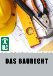 Das Baurecht - Union luxembourgeoise des consommateurs