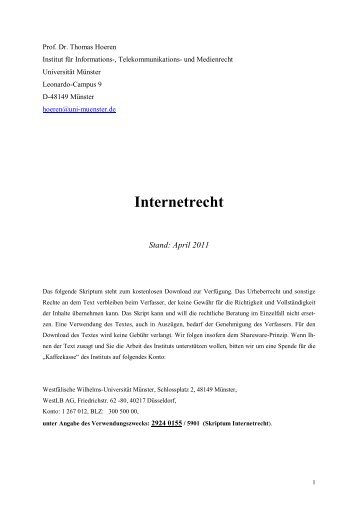 Internetrecht - ulf-theis.de