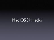 Mac OS X Hacks - Ulm