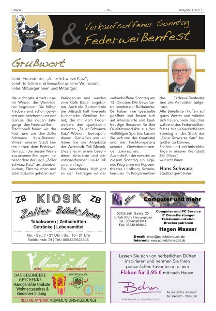 Ausgabe 41/2013 - Verbandsgemeinde Ulmen