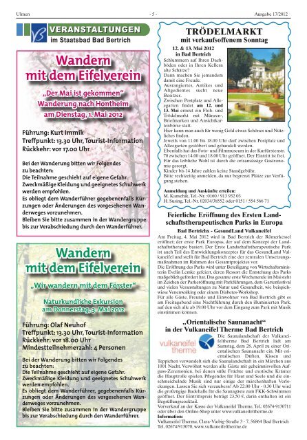 Ausgabe 17/2012 - Verbandsgemeinde Ulmen