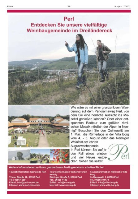 Ausgabe 17/2012 - Verbandsgemeinde Ulmen