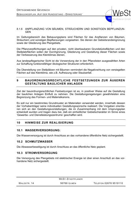 Begründung - Verbandsgemeinde Ulmen