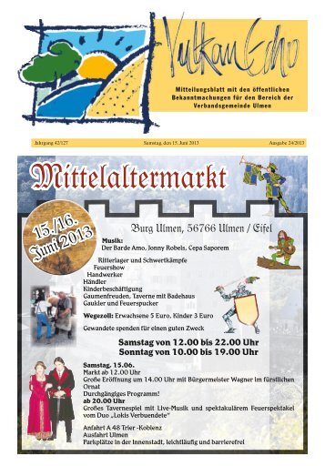 Ausgabe 24/2013 - Verbandsgemeinde Ulmen