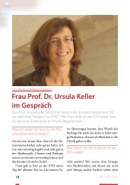 Frau Prof. Dr. Ursula Keller im GesprÃ¤ch