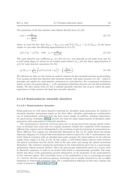 2.1 Ultrafast solid-state lasers - ETH - the Keller Group