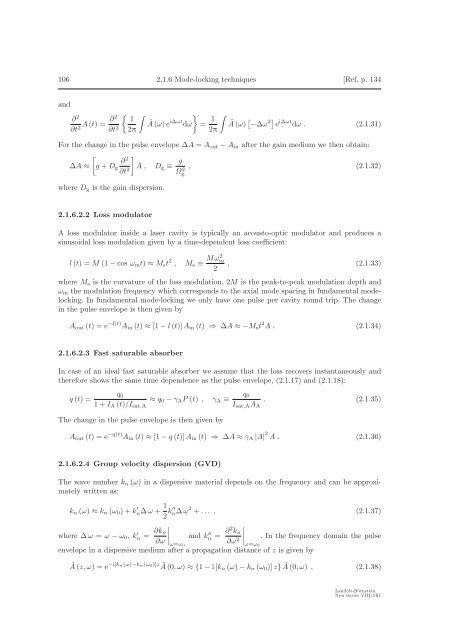2.1 Ultrafast solid-state lasers - ETH - the Keller Group